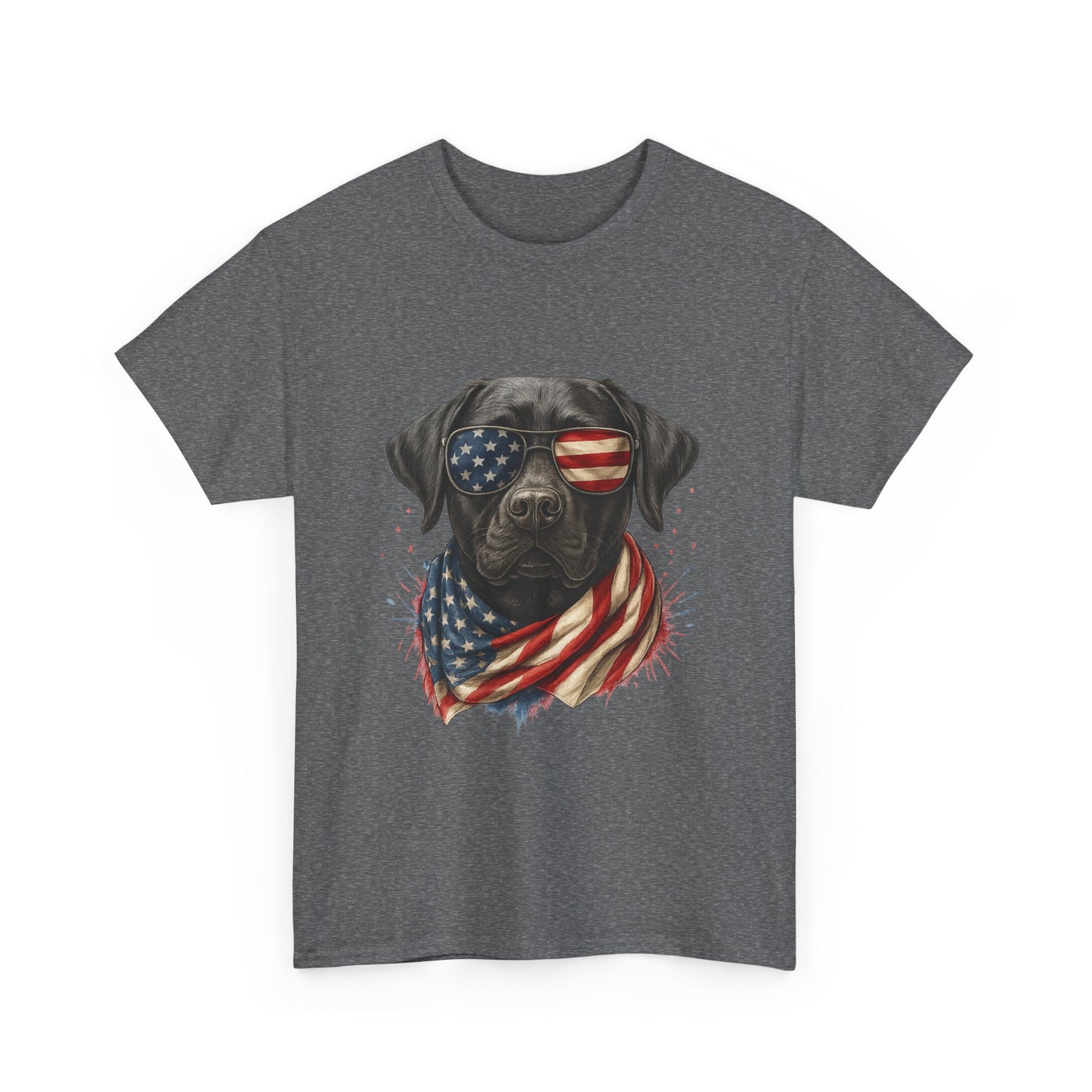 Heavy cotton- Patriotic Dog Tee