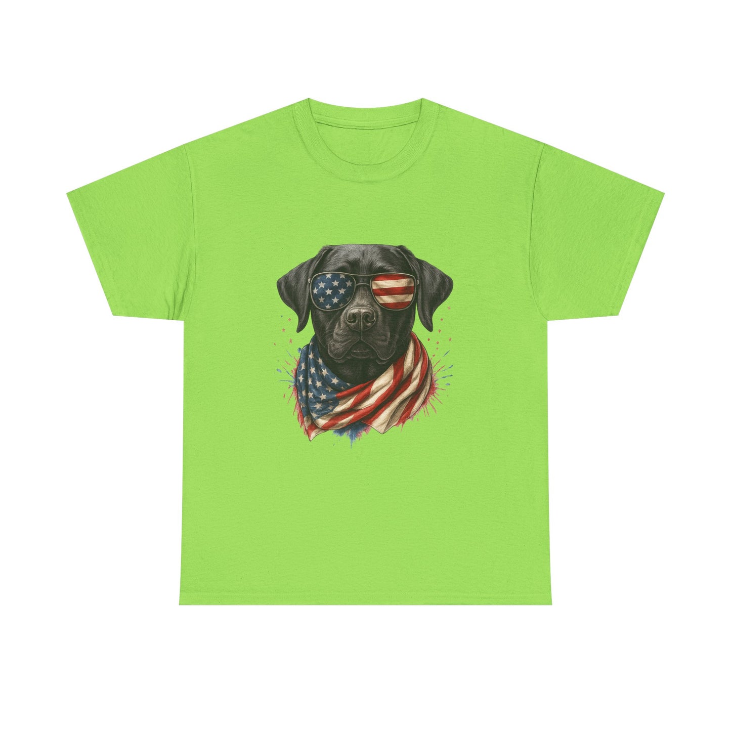 Heavy cotton- Patriotic Dog Tee