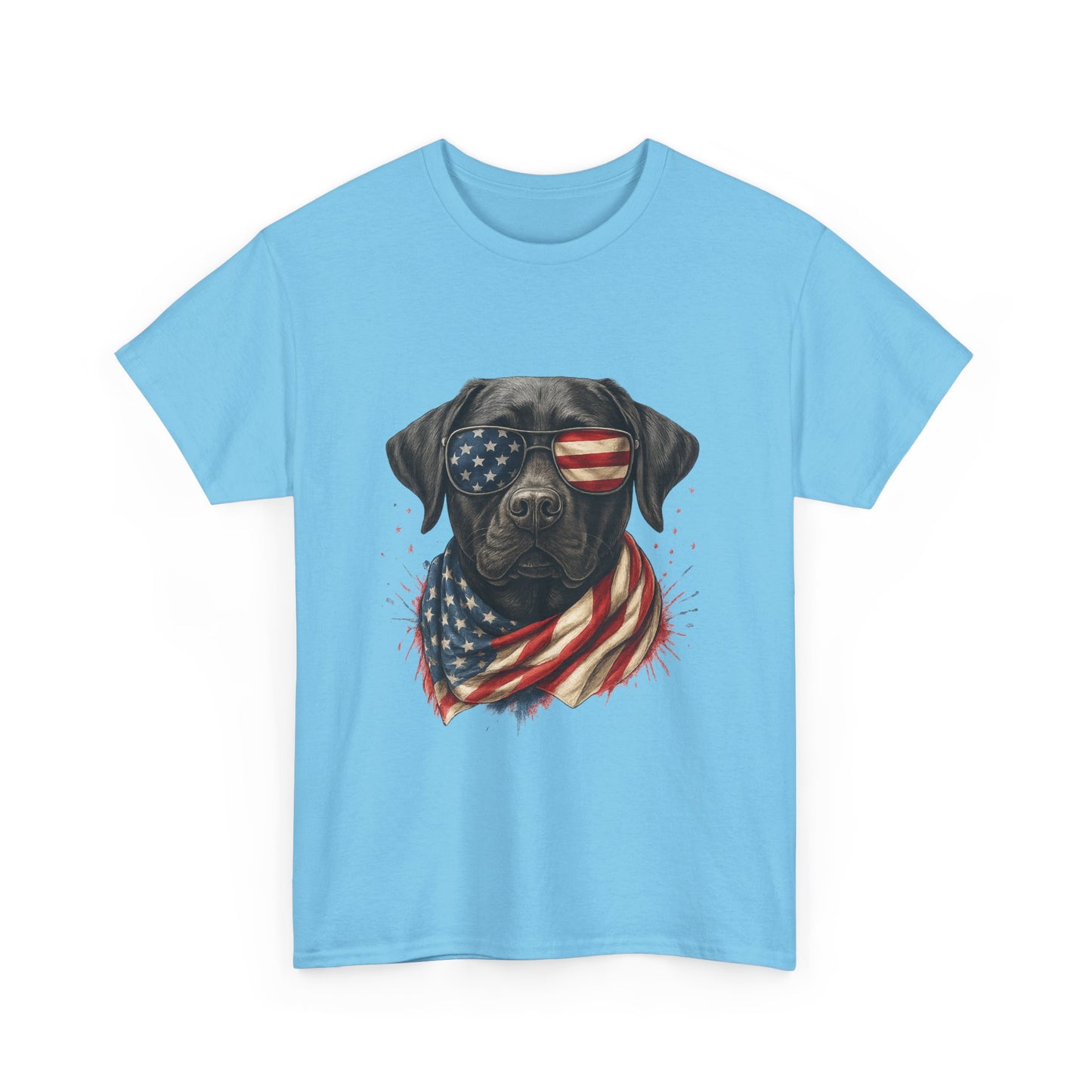 Heavy cotton- Patriotic Dog Tee