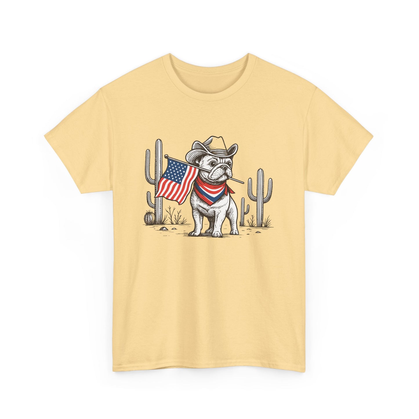 Heavy Cotton - Patriotic Dog Tee