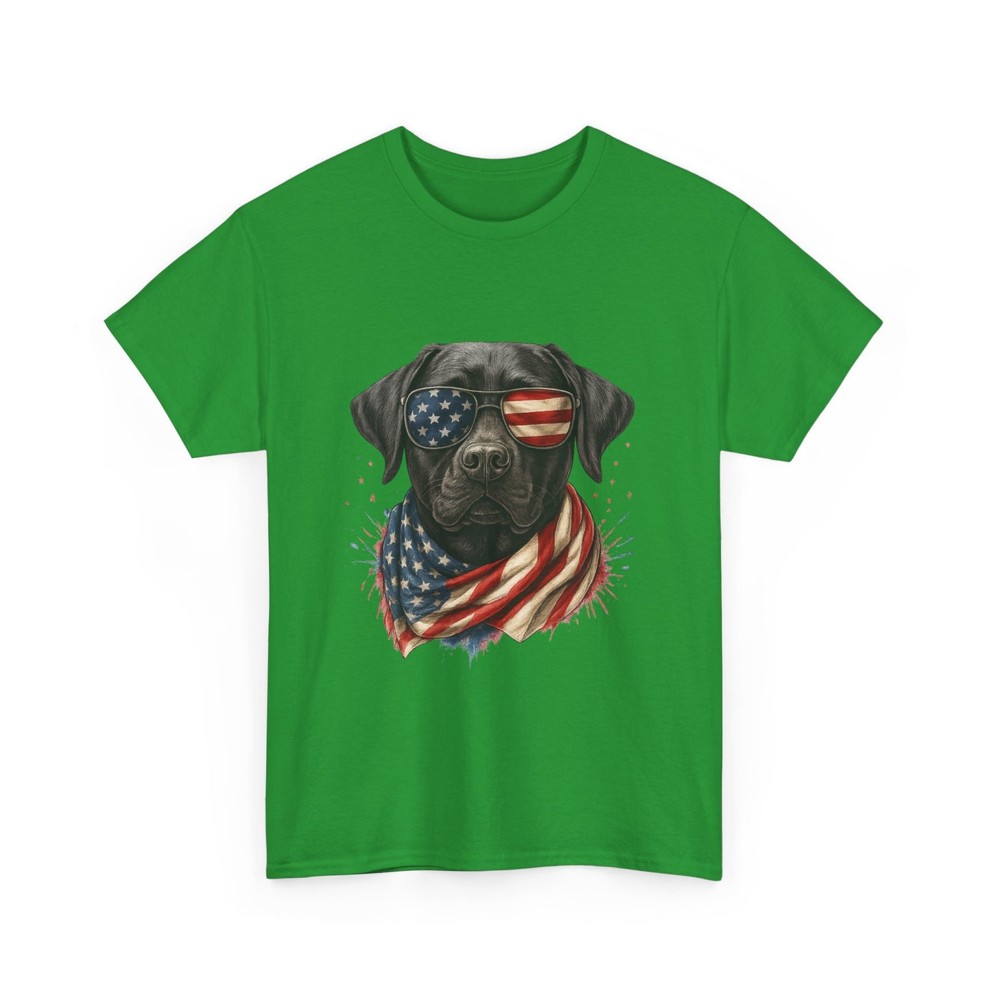 Heavy cotton- Patriotic Dog Tee