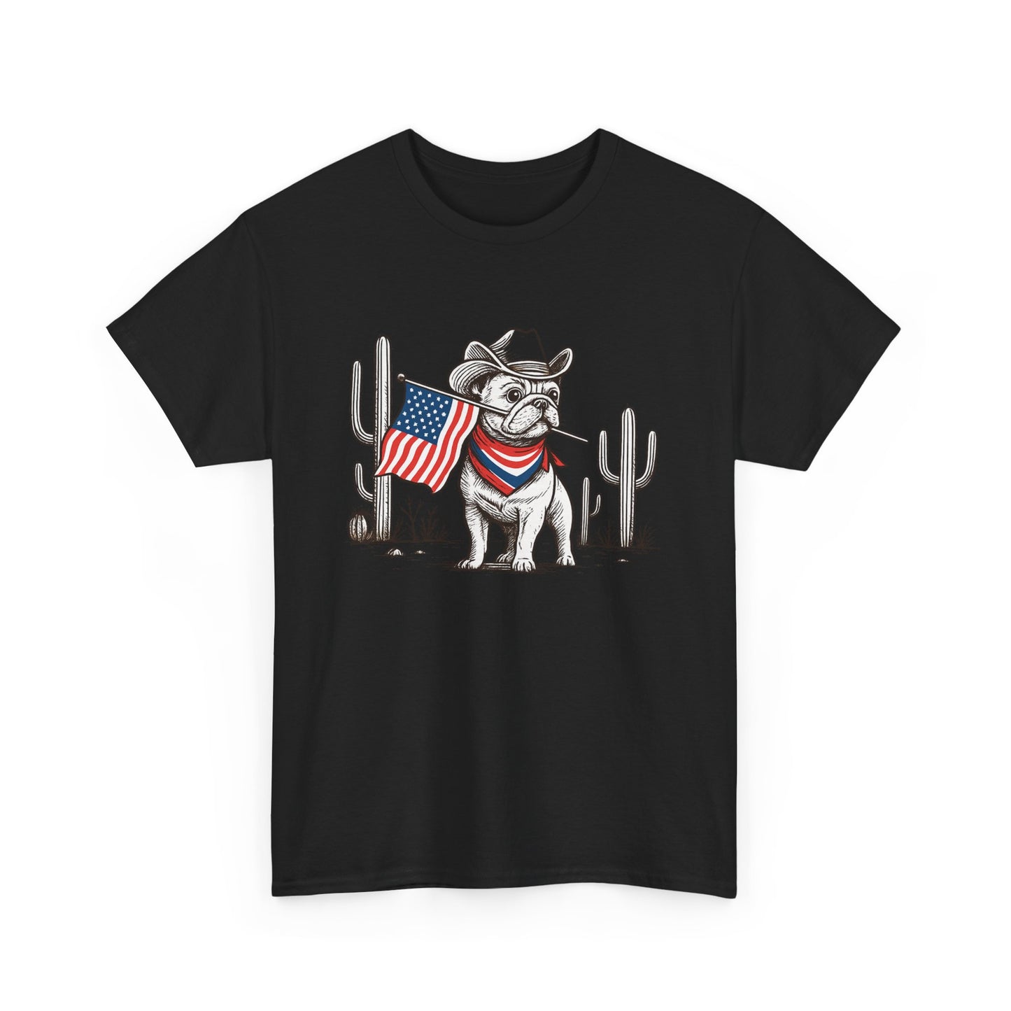 Heavy Cotton - Patriotic Dog Tee