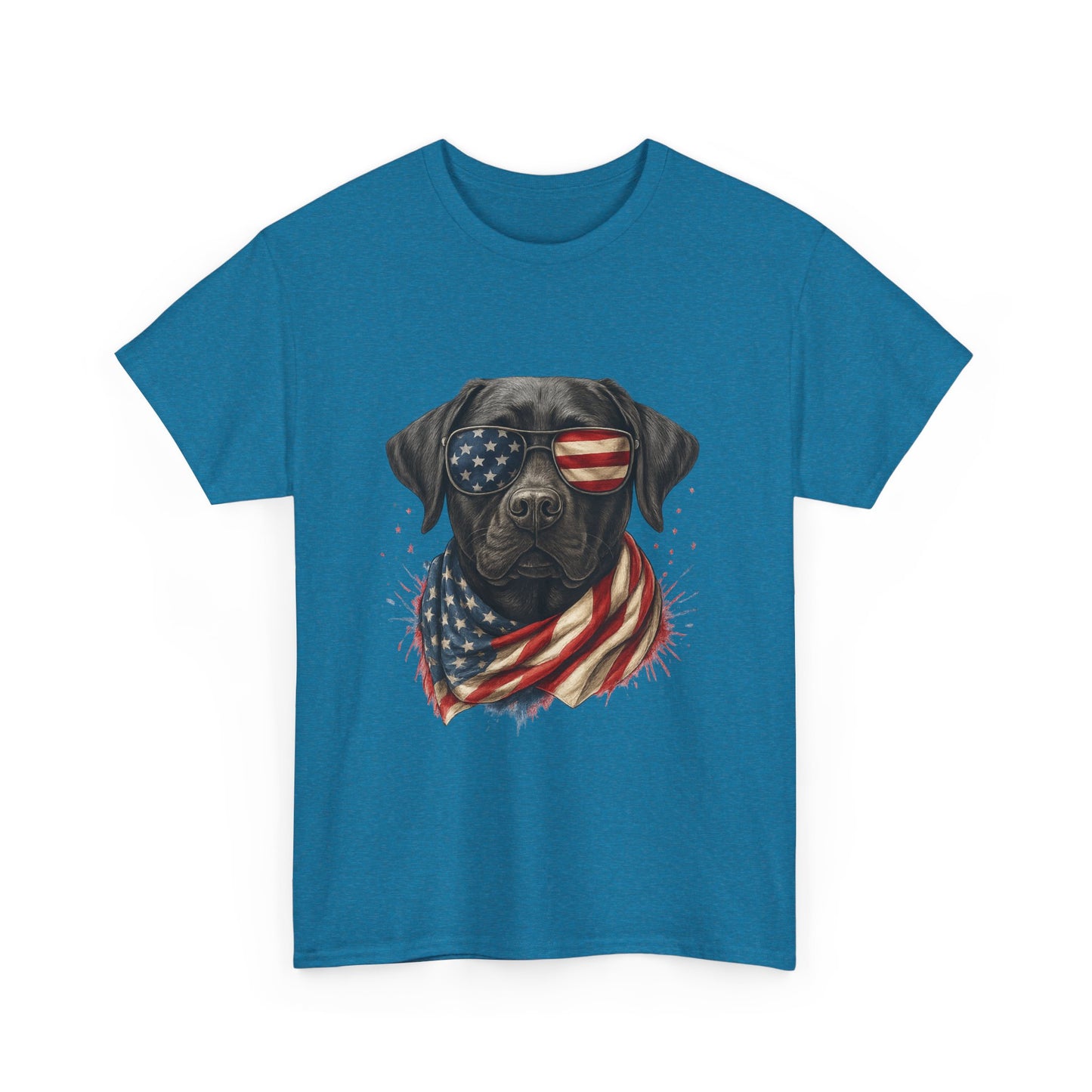 Heavy cotton- Patriotic Dog Tee