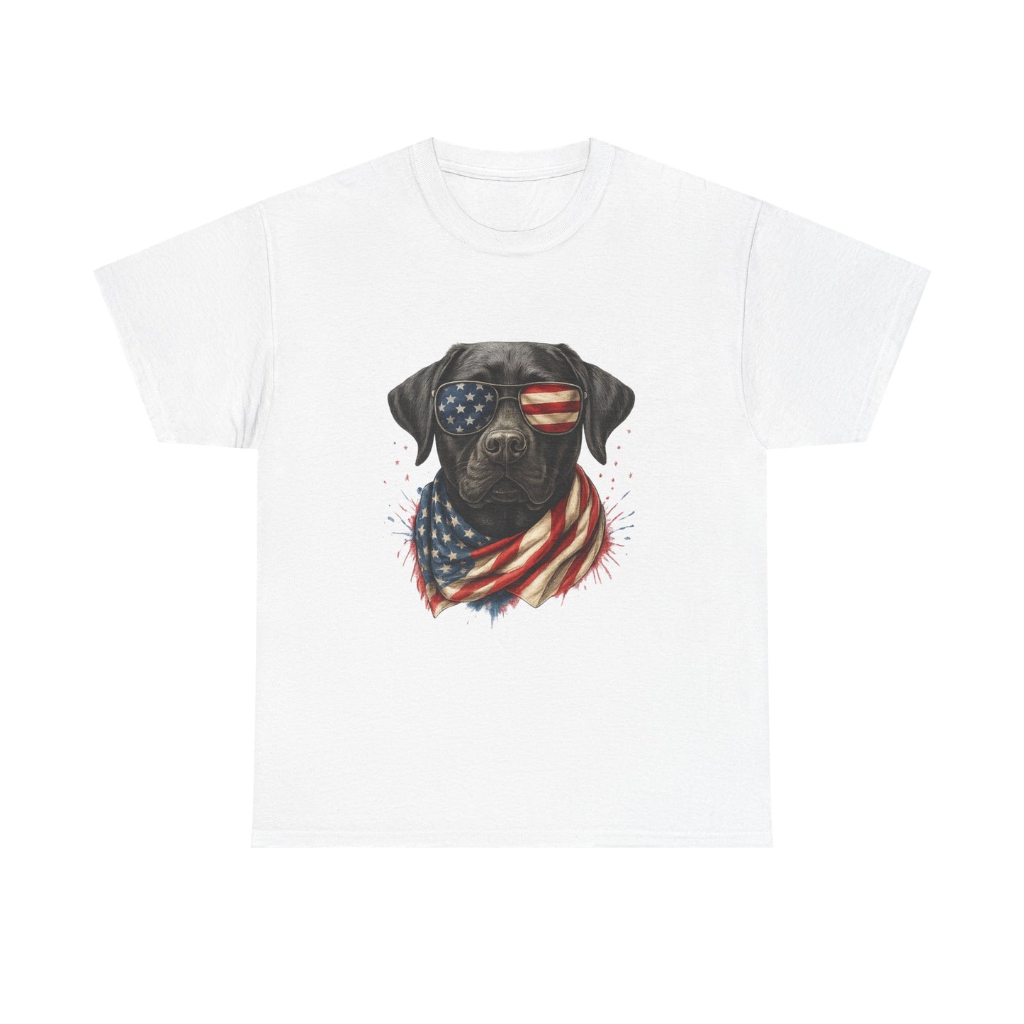 Heavy cotton- Patriotic Dog Tee