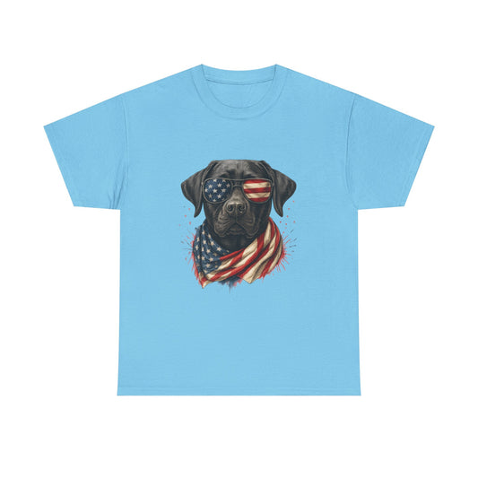 Heavy cotton- Patriotic Dog Tee