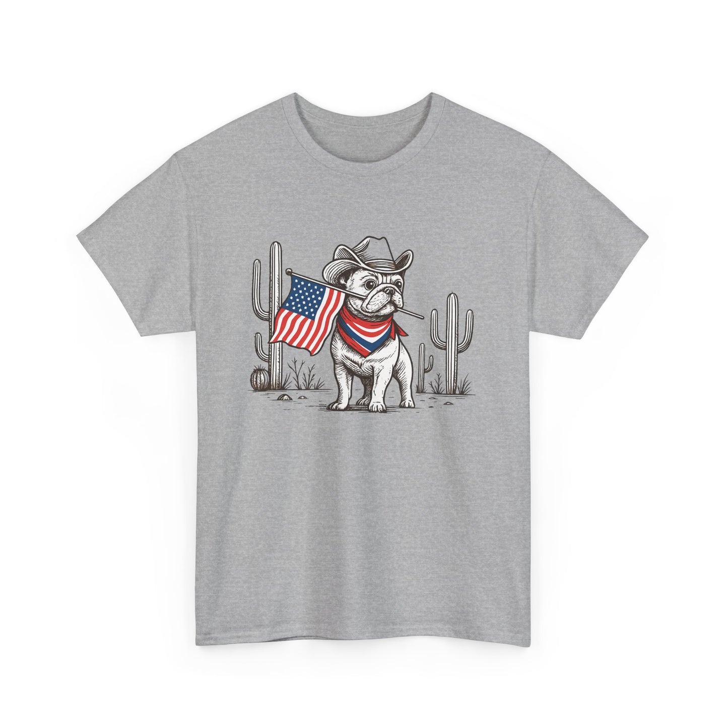 Heavy Cotton - Patriotic Dog Tee