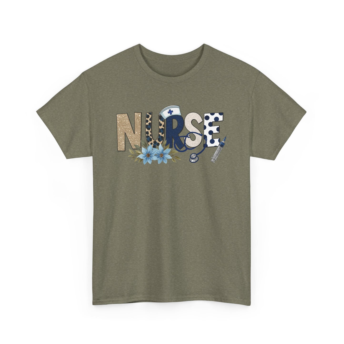 Heavy Cotton- Nurse Scope + Stick Tee