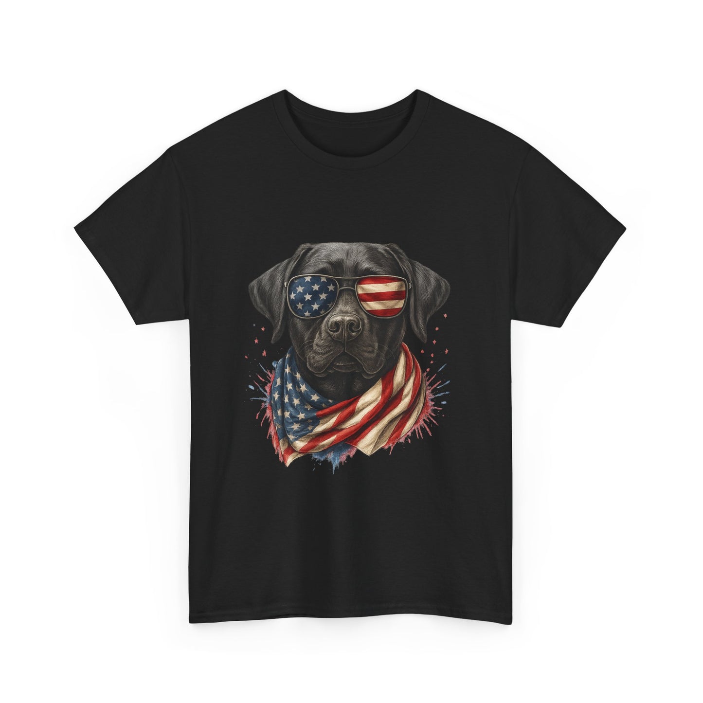 Heavy cotton- Patriotic Dog Tee