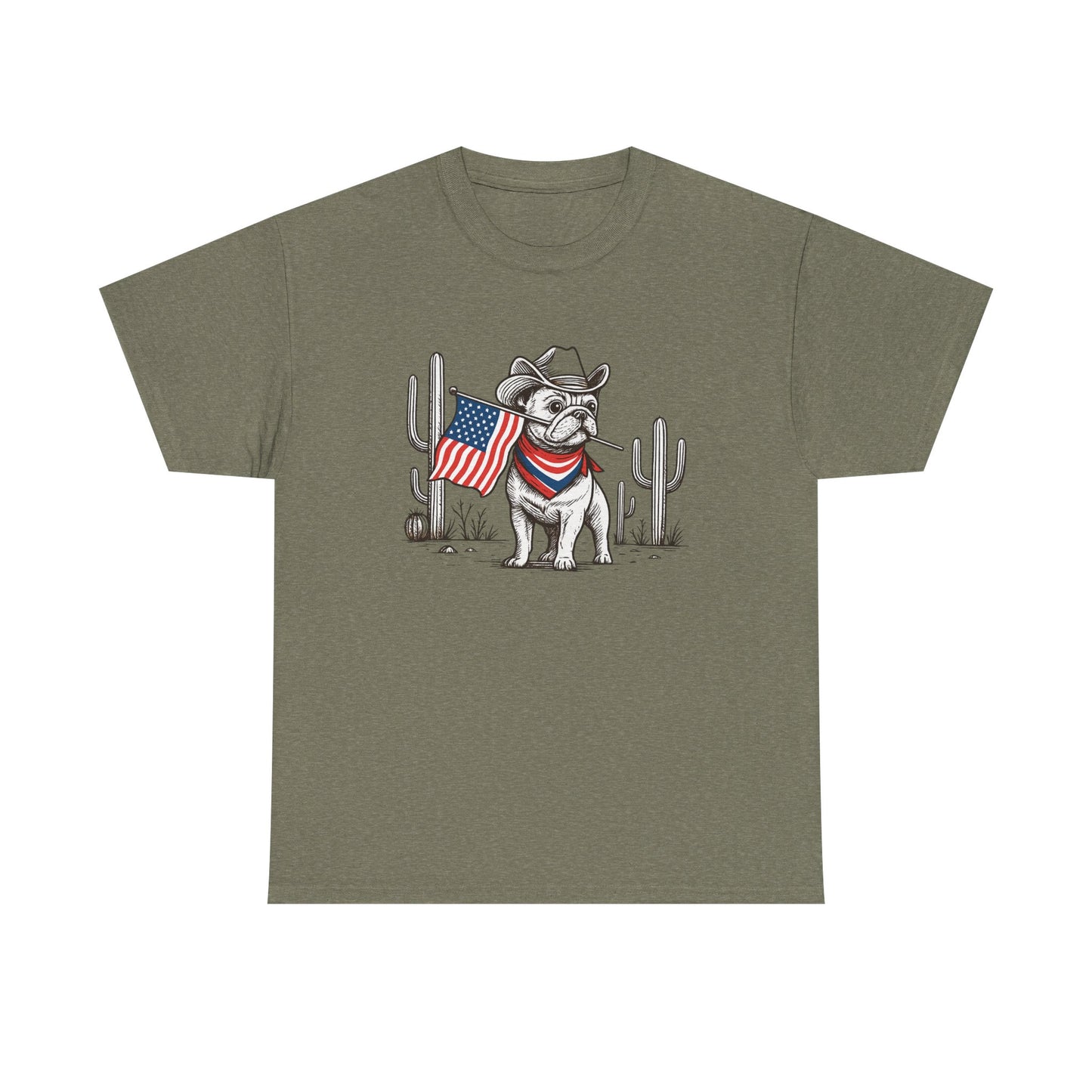 Heavy Cotton - Patriotic Dog Tee