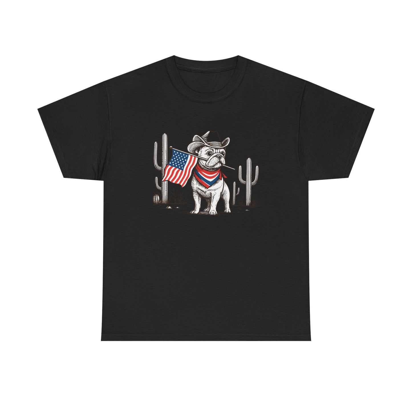 Heavy Cotton - Patriotic Dog Tee