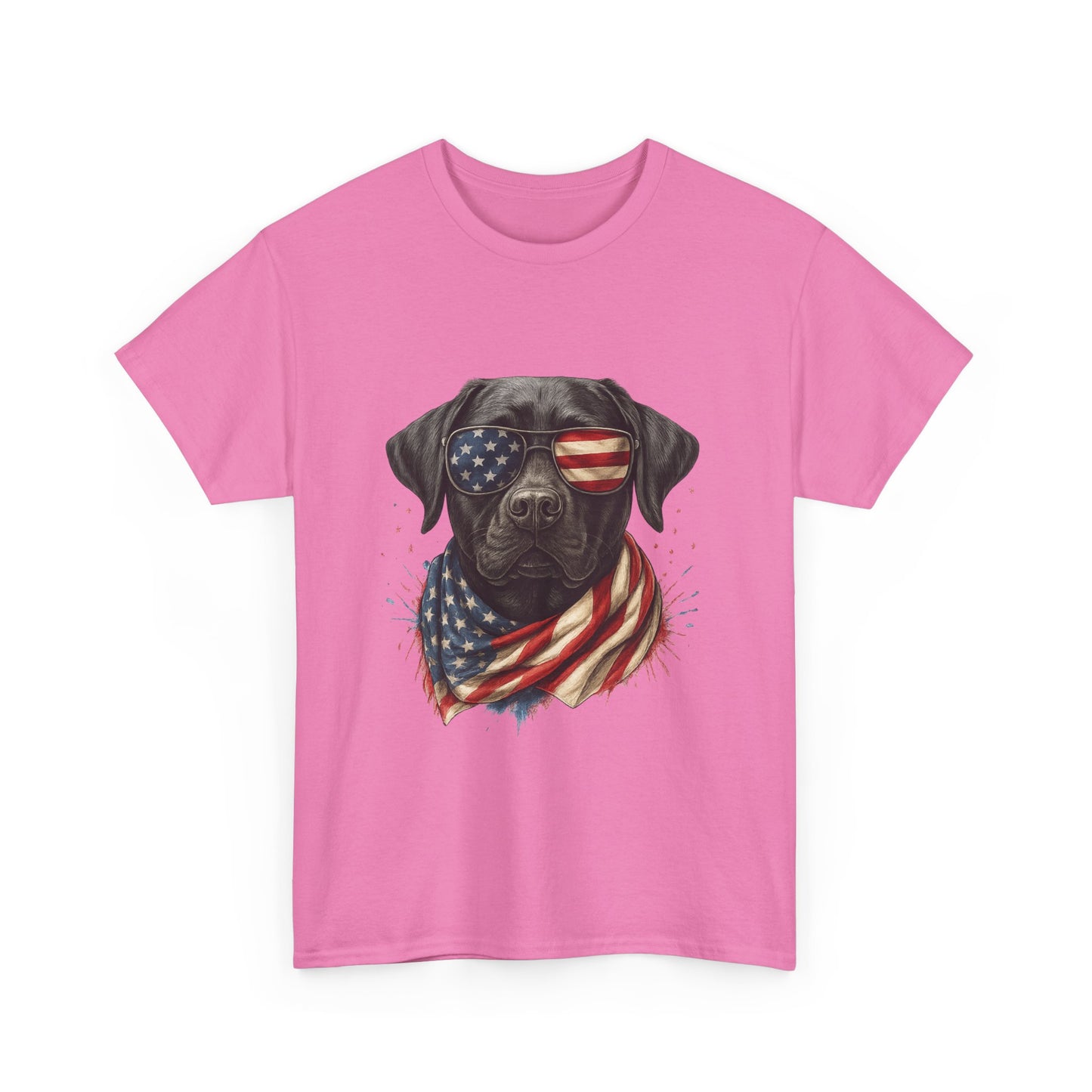 Heavy cotton- Patriotic Dog Tee