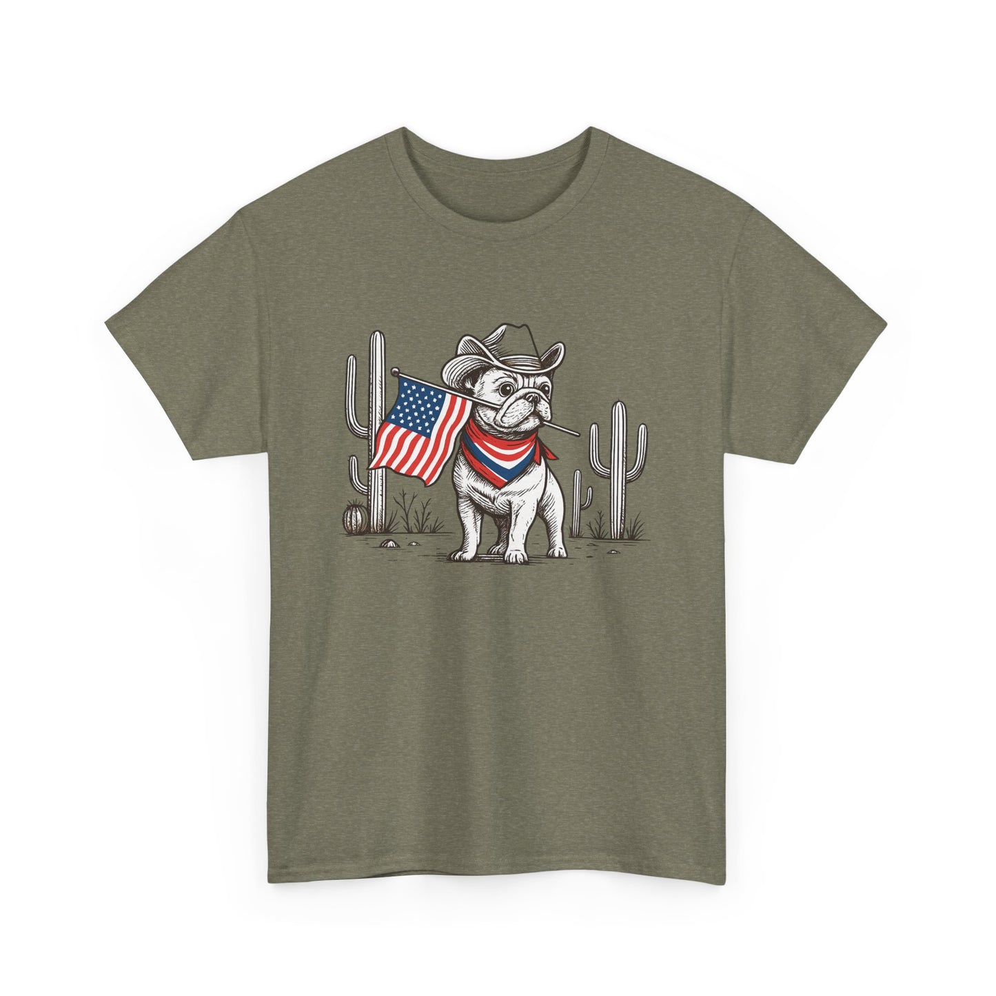 Heavy Cotton - Patriotic Dog Tee