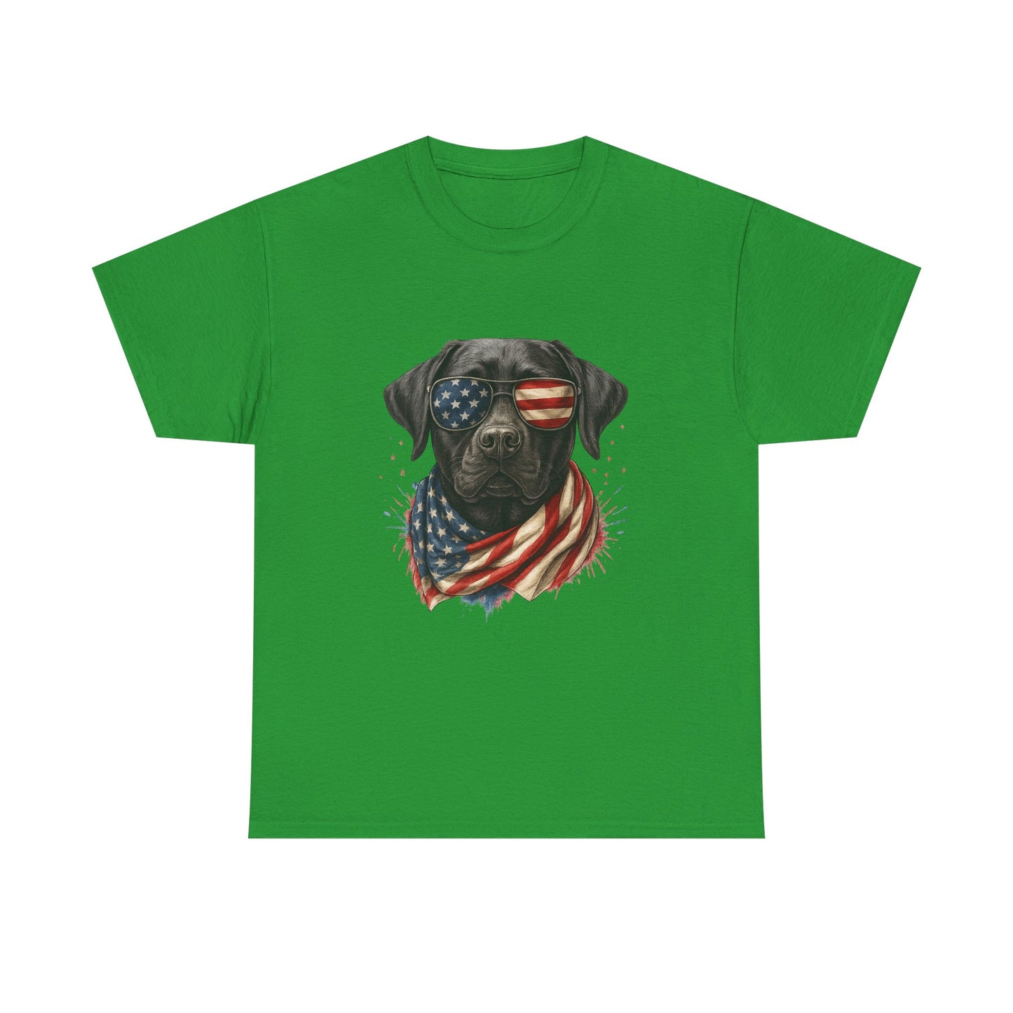 Heavy cotton- Patriotic Dog Tee