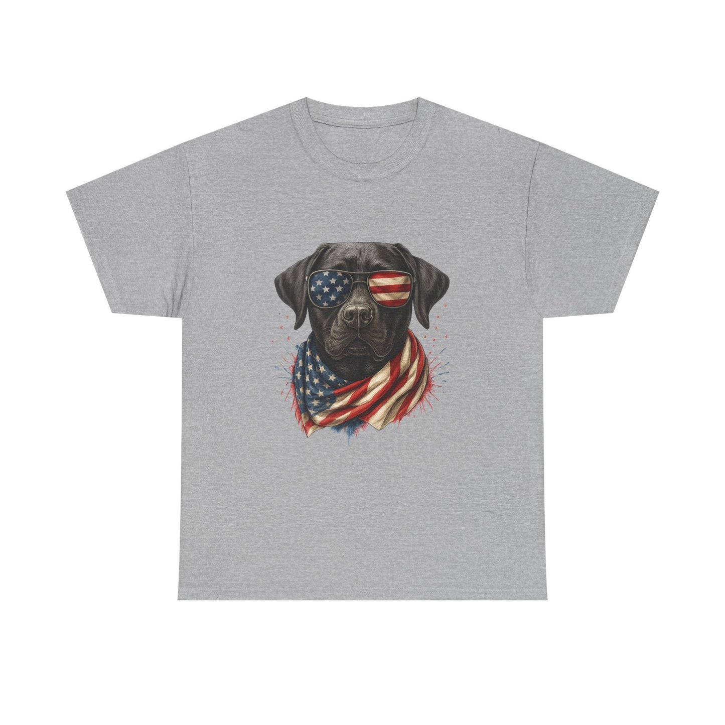 Heavy cotton- Patriotic Dog Tee
