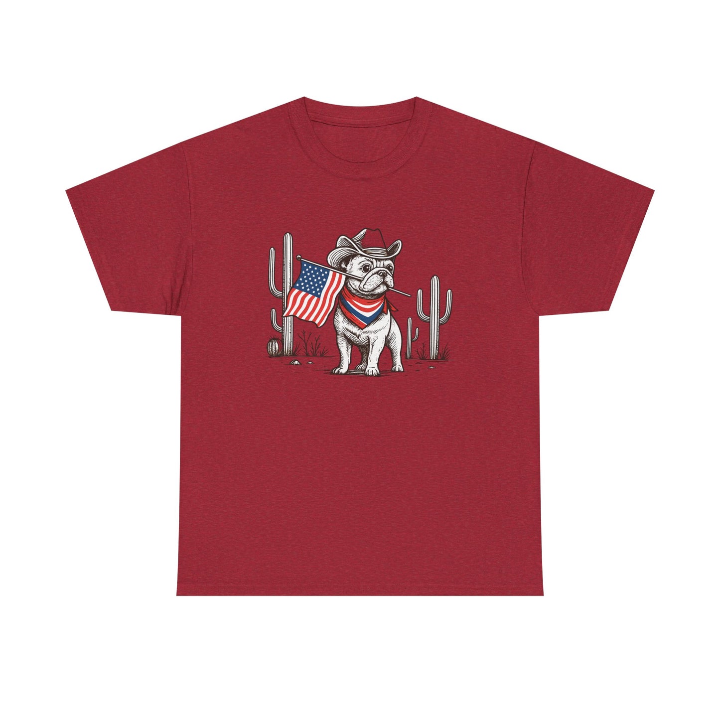 Heavy Cotton - Patriotic Dog Tee