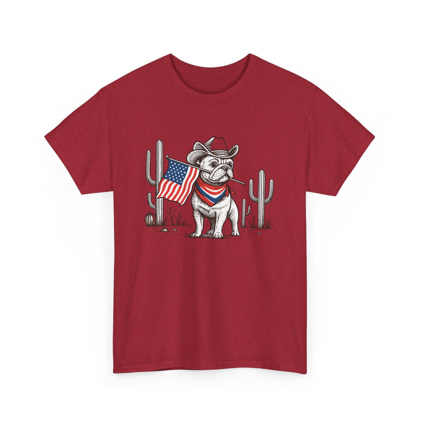 Heavy Cotton - Patriotic Dog Tee