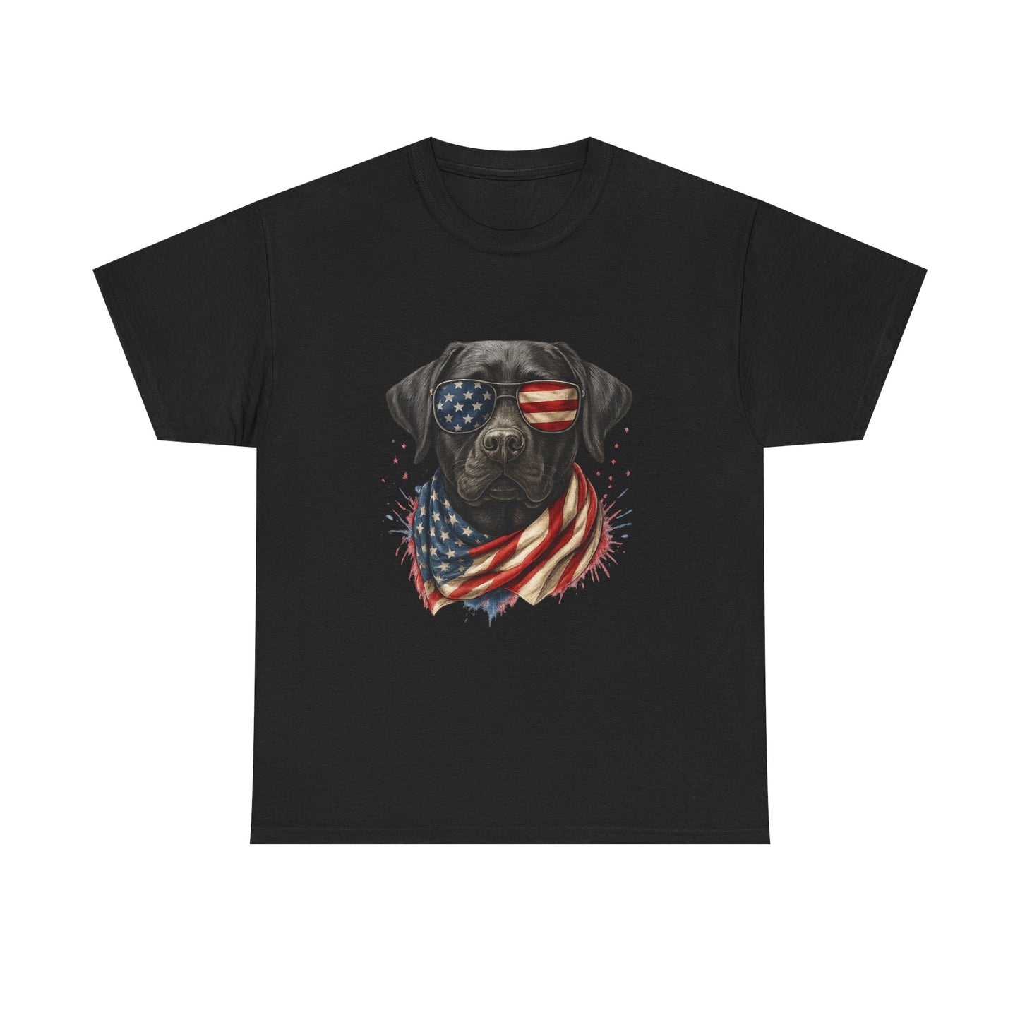Heavy cotton- Patriotic Dog Tee