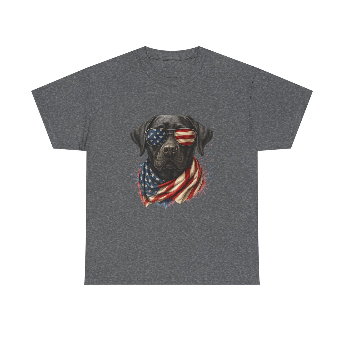 Heavy cotton- Patriotic Dog Tee