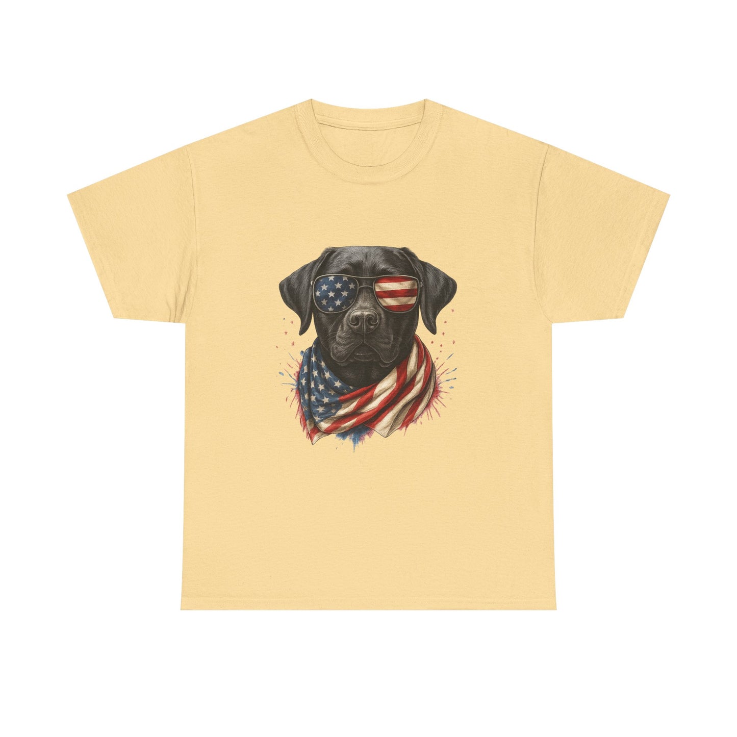 Heavy cotton- Patriotic Dog Tee
