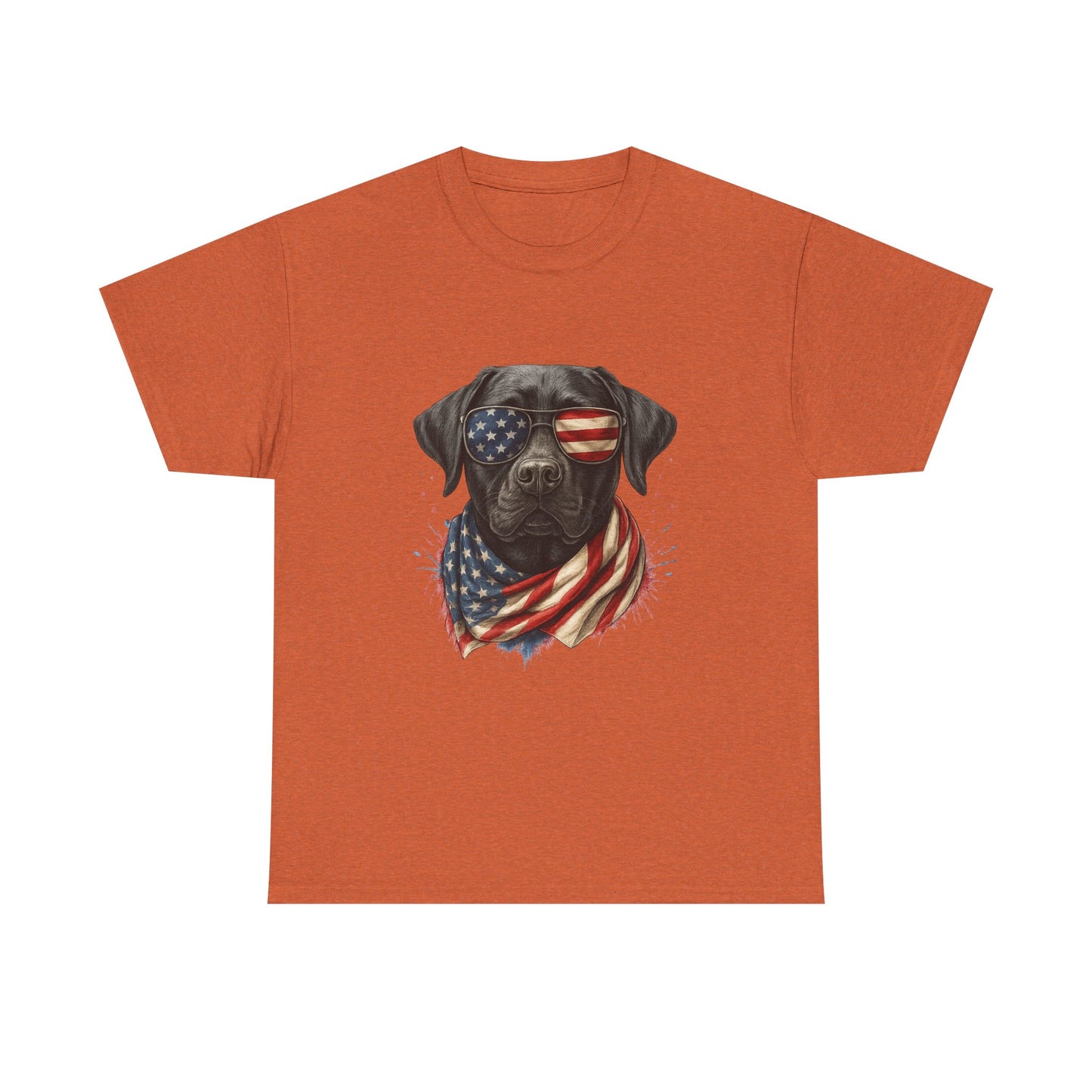 Heavy cotton- Patriotic Dog Tee